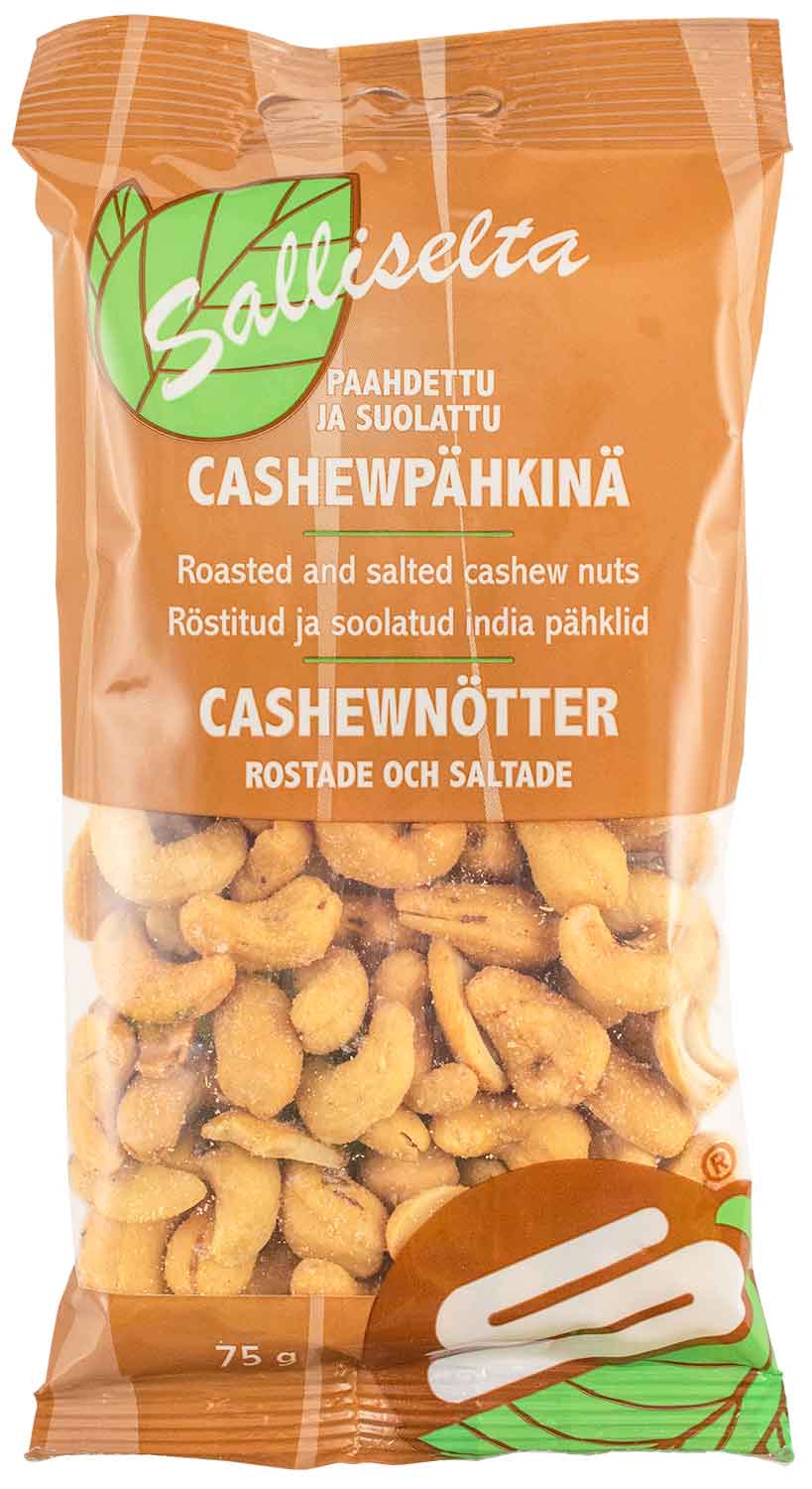 Cashew nuts roasted and salted 75g